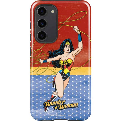 DC Comics Wonder Woman Ready to Fight Galaxy S23 Plus Pro Case
