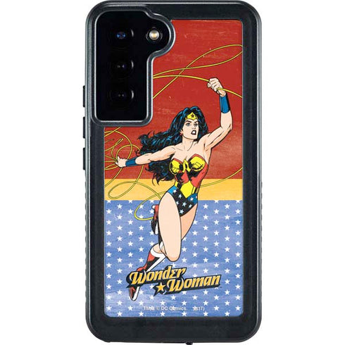 DC Comics Wonder Woman Ready to Fight Galaxy S23 Plus Waterproof Case