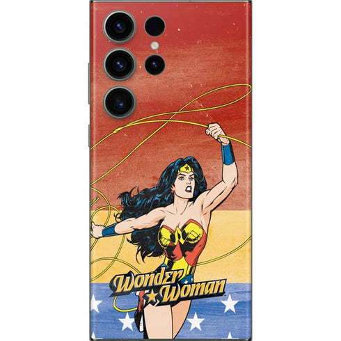 DC Comics Wonder Woman Ready to Fight Galaxy S23 Ultra Skin