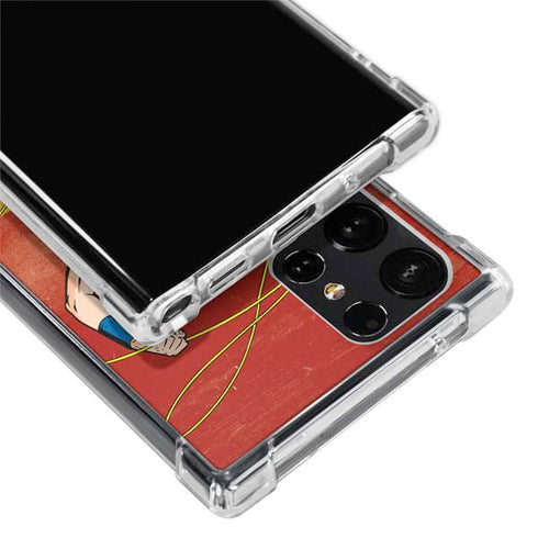 DC Comics Wonder Woman Ready to Fight Galaxy S24 Ultra Clear Case