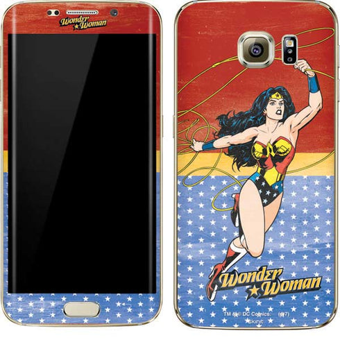 DC Comics Wonder Woman Ready to Fight Galaxy S7 Edge Skin