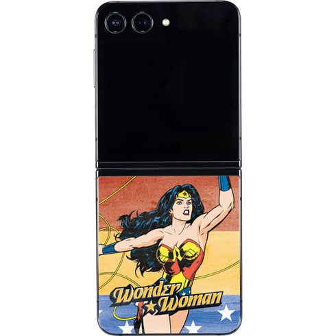 DC Comics Wonder Woman Ready to Fight Galaxy Z Flip5 5G Skin