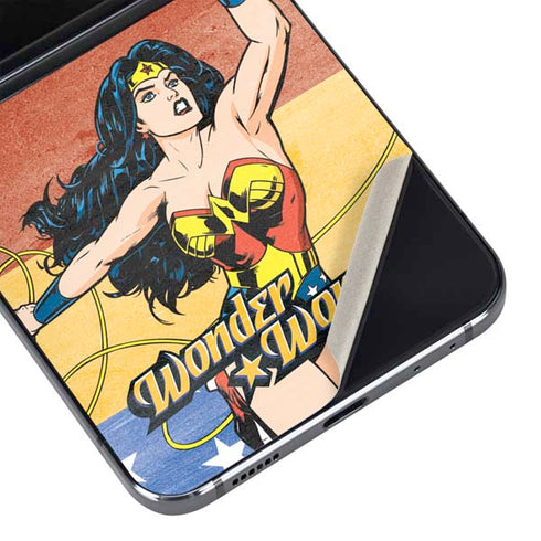 DC Comics Wonder Woman Ready to Fight Galaxy Z Flip5 5G Skin