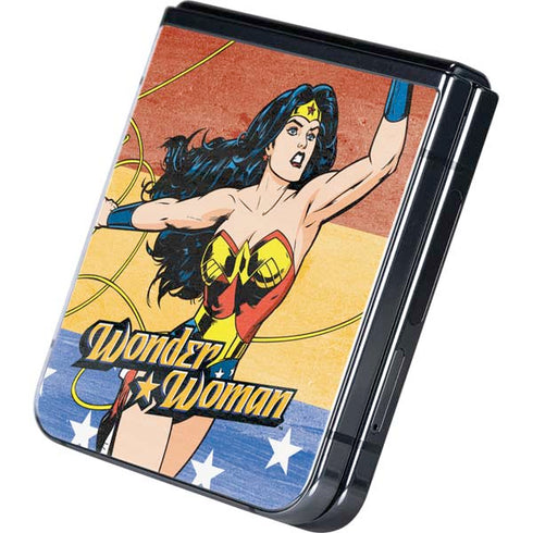 DC Comics Wonder Woman Ready to Fight Galaxy Z Flip5 5G Skin