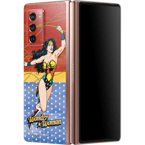 DC Comics Wonder Woman Ready to Fight Galaxy Z Fold2 5G Skin