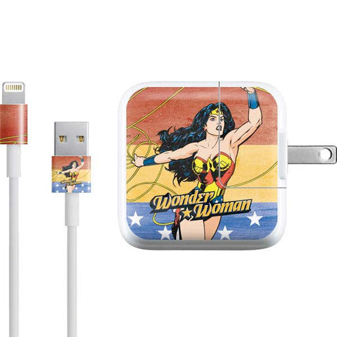 DC Comics Wonder Woman Ready to Fight iPad Charger (10W USB) Skin