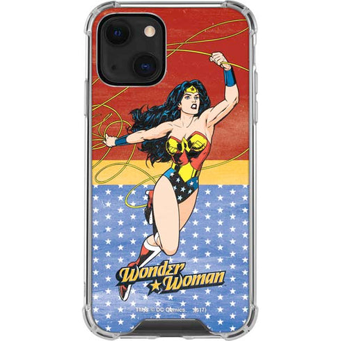 DC Comics Wonder Woman Ready to Fight iPhone 13 Mini Clear Case