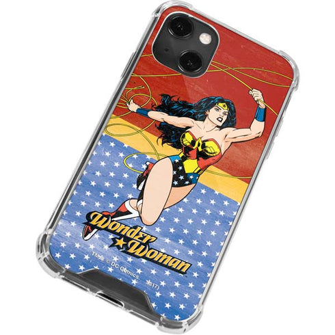DC Comics Wonder Woman Ready to Fight iPhone 14 Plus Clear Case