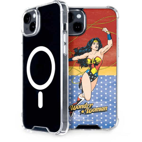 DC Comics Wonder Woman Ready to Fight iPhone 15 Plus MagSafe Case