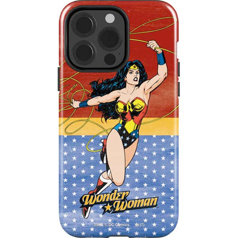 DC Comics Wonder Woman Ready to Fight iPhone 14 Pro Impact Case