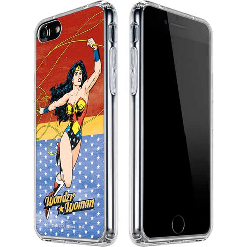 DC Comics Wonder Woman Ready to Fight iPhone SE (2nd & 3rd Gen) Clear Case