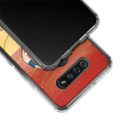 DC Comics Wonder Woman Ready to Fight LG K51/Q51 Clear Case