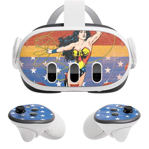 DC Comics Wonder Woman Ready to Fight Meta Quest 3 Skin