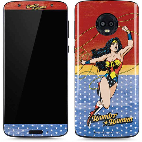DC Comics Wonder Woman Ready to Fight Moto G6 Skin