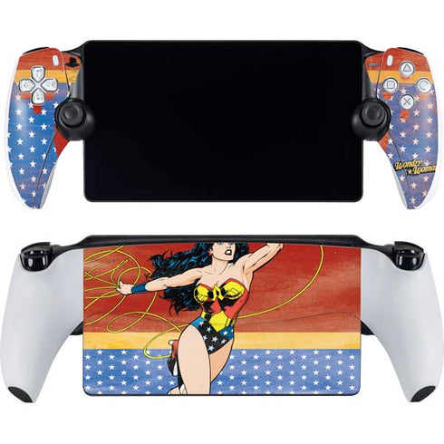 DC Comics Wonder Woman Ready to Fight PlayStation Portal Remote Player Skin