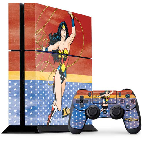 DC Comics Wonder Woman Ready to Fight PS4 Console and Controller Bundle Skin
