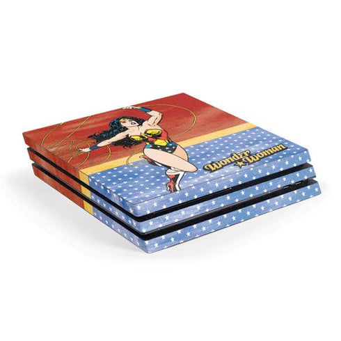 DC Comics Wonder Woman Ready to Fight PS4 Pro Console Skin