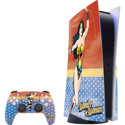 DC Comics Wonder Woman Ready to Fight PS5 Bundle Skin