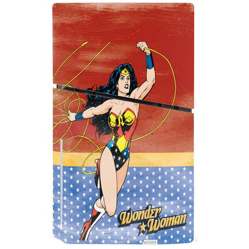 DC Comics Wonder Woman Ready to Fight PS5 Slim Disk Bundle Skin