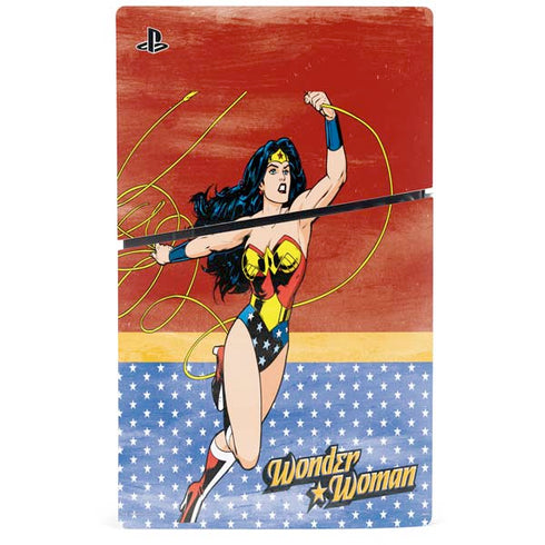 DC Comics Wonder Woman Ready to Fight PS5 Slim Digital Edition Bundle Skin