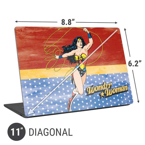 DC Comics Wonder Woman Ready to Fight Universal Laptop 11in (8.8 x 6.2in) Skin