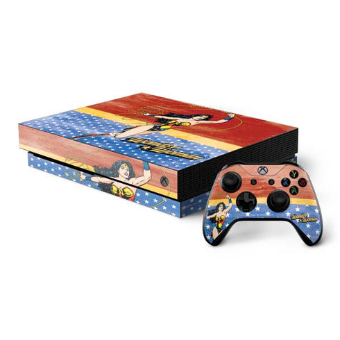 DC Comics Wonder Woman Ready to Fight Xbox One X Bundle Skin
