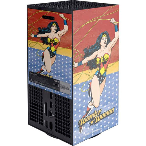 DC Comics Wonder Woman Ready to Fight Xbox Series X Console Skin