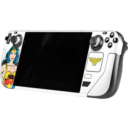 DC Comics Wonder Woman Classic Art Pose Steam Deck Handheld Gaming Computer Skin