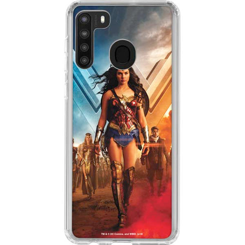 DC Comics Wonder Woman Main characters Poster Galaxy A21 Clear Case