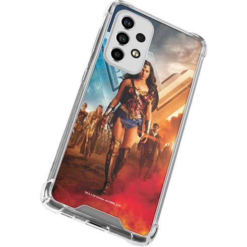 DC Comics Wonder Woman Main characters Poster Galaxy A53 5G Clear Case