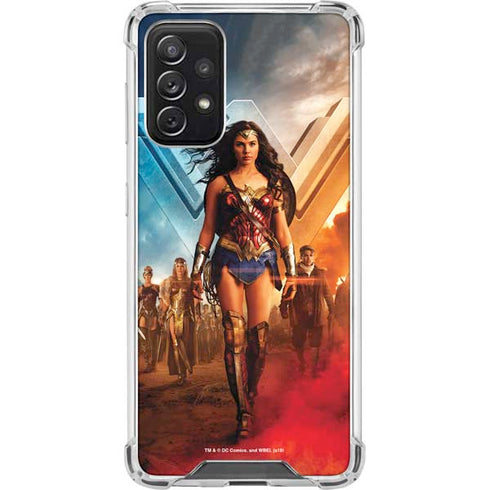 DC Comics Wonder Woman Main characters Poster Galaxy A72 5G Clear Case