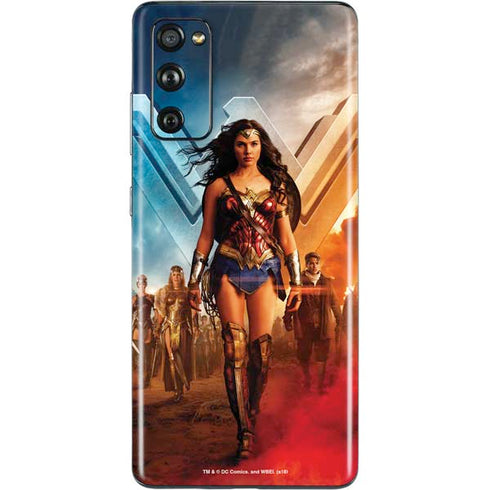 DC Comics Wonder Woman Main characters Poster Galaxy S20 Fan Edition Skin