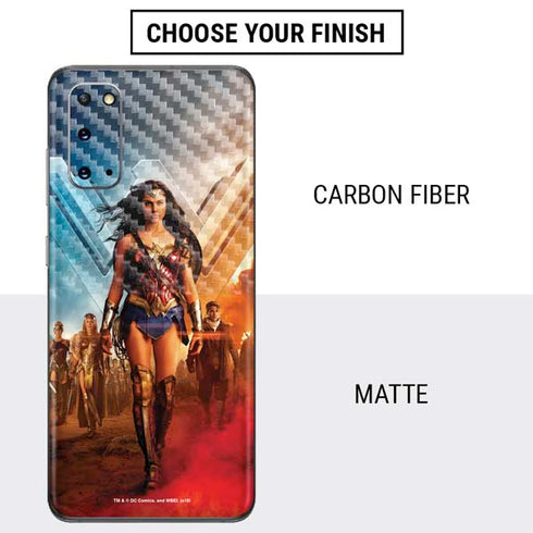 DC Comics Wonder Woman Main characters Poster Galaxy S20 Skin
