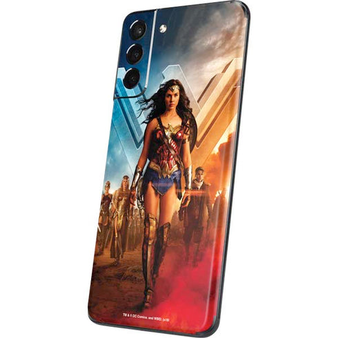 DC Comics Wonder Woman Main characters Poster Galaxy S21 Plus 5G Skin