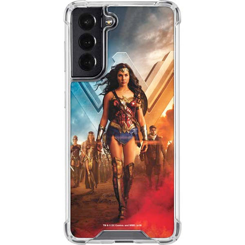 DC Comics Wonder Woman Main characters Poster Galaxy S22 Clear Case