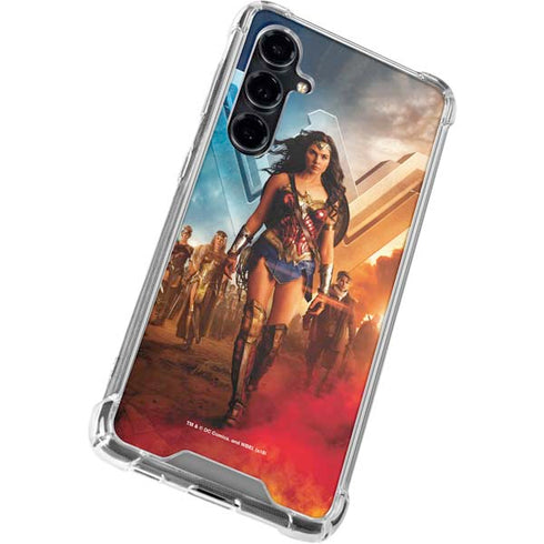 DC Comics Wonder Woman Main characters Poster Galaxy S23 FE Clear Case