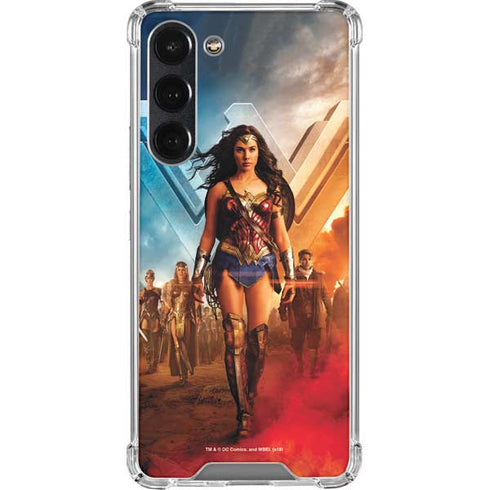 DC Comics Wonder Woman Main characters Poster Galaxy S23 Plus Clear Case