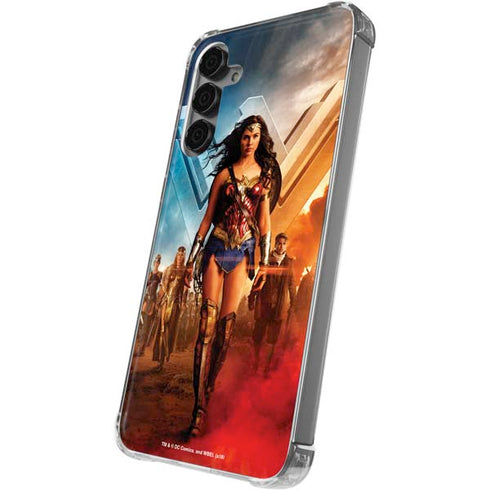 DC Comics Wonder Woman Main characters Poster Galaxy S24 Plus Clear Case