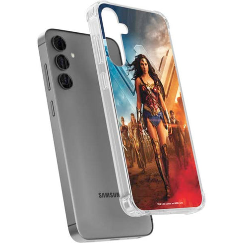 DC Comics Wonder Woman Main characters Poster Galaxy S24 Plus Clear Case