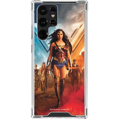DC Comics Wonder Woman Main characters Poster Galaxy S24 Ultra Clear Case