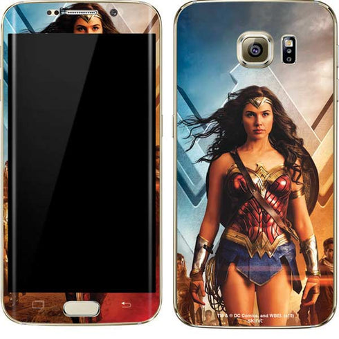 DC Comics Wonder Woman Main characters Poster Galaxy S7 Edge Skin