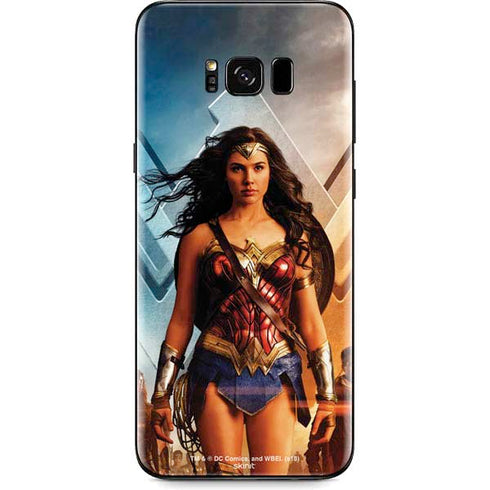 DC Comics Wonder Woman Main characters Poster Galaxy S8 Plus Skin