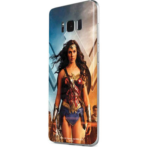 DC Comics Wonder Woman Main characters Poster Galaxy S8 Skin