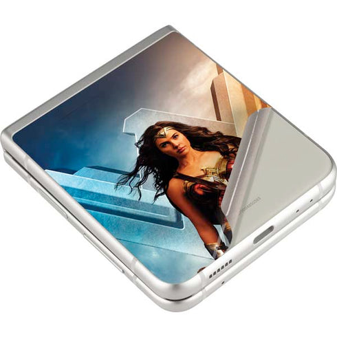 DC Comics Wonder Woman Main characters Poster Galaxy Z Flip3 5G Skin