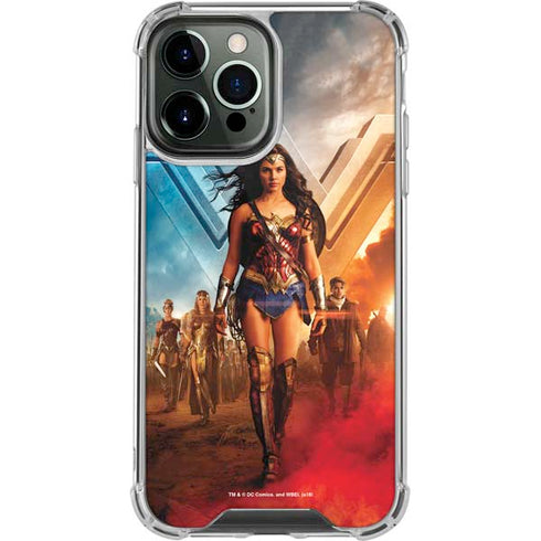DC Comics Wonder Woman Main characters Poster iPhone 14 Pro Max Clear Case