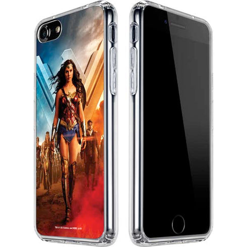 DC Comics Wonder Woman Main characters Poster iPhone SE (2nd & 3rd Gen) Clear Case