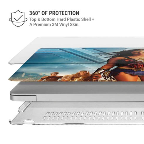 DC Comics Wonder Woman Main characters Poster MacBook Air 15in (2023-2025) Case plus Skin