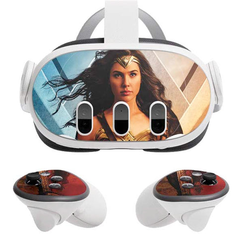 DC Comics Wonder Woman Main characters Poster Meta Quest 3 Skin