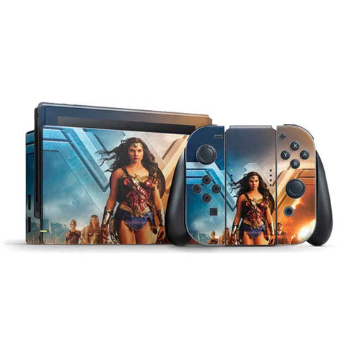 DC Comics Wonder Woman Main characters Poster Nintendo Switch Bundle Skin