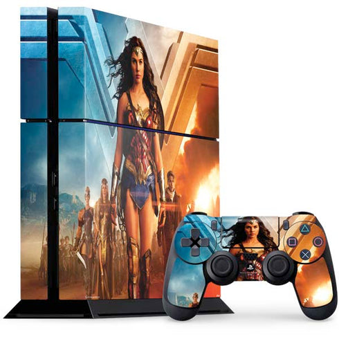 DC Comics Wonder Woman Main characters Poster PS4 Console and Controller Bundle Skin